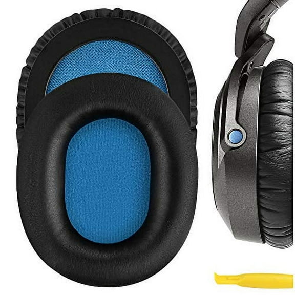 Geekria Replacement Ear Pads for Sennheiser HD8 DJ, HD6 Mix, HD7 DJ Headphones Ear Cushions, Repair Parts (Black)