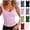 Pink, variant on HAOTAGS Women's Plus - Size Solid - Color Tank Top with Built - in Bra,Pink L