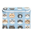 thumbnail image 7 of Yayeee Collapsible Cube Storage Bin with Lid Fabric Closet Decorative Basket with Handles, Vibrant Cute Cat, 7 of 7
