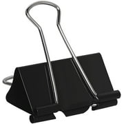 Aniann Extra Large Binder Clips 2 inch Jumbo Binder Clips 24 Pack Big Metal Paper Clamps Black