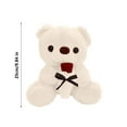 thumbnail image 2 of Fasiaou Valentine's Day Rose Bear Doll Gift for Girlfriend Birthday Present Romantic Plush Toy with LED Lights 12" Pink Floral Teddy Bear Kids Women Gift, 2 of 3