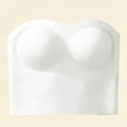 thumbnail image 5 of vdgthytj Strapless Bra for Women Seamless Full Coverage Longline Bandeau Supportive Push up Tube Top, 5 of 5