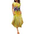 thumbnail image 1 of WISEFIN Women's Vocation Midi Length Floral Print Short Sleeve Casual Dress, 1 of 4