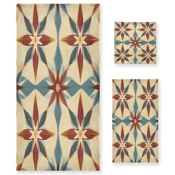 Three-Piece Towel Set Face Towel Towel Set Hand Towel Bath Towel Cotton Bath Towels Bath Towel Sets Hand Bath Towels Pretty Stars3