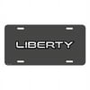 Jeep Liberty on Front Mesh Grill Graphic Special Aluminum Metal License Plate