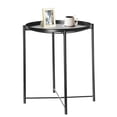 thumbnail image 1 of "GOTGELIF Tray Metal End Table, Round Folding Tables for Balcony Bedroom Bedside", 1 of 5