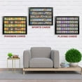 thumbnail image 6 of PENNZONI Baseball Card Display Case, 50 Ungraded Cards Acrylic Frame, Walnut, 6 of 11