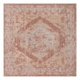 thumbnail image 3 of Unique Loom Outdoor Traditional Collection Area Rug - Valeria (10' Square Rust Red/Ivory), 3 of 7