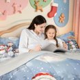 thumbnail image 5 of Manfei Vintage Santa Claus 7 Pieces Full Size Bedding Sets,Christmas Happy Holiday Full Size Bed in a Bag,Light Gray Reversible, 5 of 7