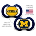 thumbnail image 3 of Chupete BabyFanatic NCAA Michigan Wolverines, paquete de 2, 3 of 5