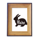 thumbnail image 1 of Hare blanco y negro animal Marco de imagen marco de escritorio, 1 of 4