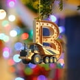 thumbnail image 5 of Moocorvic 26 Letter Christmas Ornaments, Funny Gifts Construction Vehicles Personalized Christmas Tree Decoration(B), 5 of 6