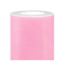 3" Wide Medium Pink Tulle Fabric - 25 Yards