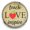 Vintage, variant on Snap Jewelry 18MM Teach Love Inspire Ginger Charm with Vintage Background