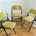 thumbnail image 5 of Folding Dining Chair Seat and Back Cover Set Solid Jacquard Stretch Chair Slipcover Home Decoration, 5 of 6