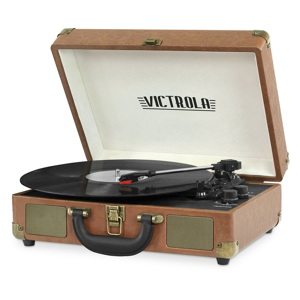 Victrola Bluetooth Suitcase Record Player with 3speed Turntable