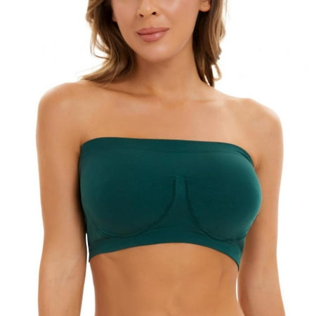 

Xinhuaya Women Seamless Strapless Bandeau Bra Bralettes Stretchy Chest Wrap Non-Padded Tube Top Bra