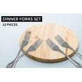 thumbnail image 4 of DecorRack 12 Stainless Steel Dinner Forks, Flatware Utensils, Durable Kitchen Silverware Set (Pack of 12), 4 of 7