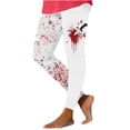 thumbnail image 2 of Pitauce Womens High Waisted Leggings Halloween Funny Graphic Printed Skinny Leggings Stretch Workout Yoga Pants S-3XL, 2 of 6