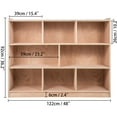 thumbnail image 2 of VEVOR 8 Grids Classroom Storage Cabinet, Preschool Storage Shelves, Wooden Toys Books Classroom Storage Cabinet, 36" High, Wood Color, 2 of 9