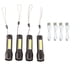 thumbnail image 1 of Linterna retráctil COB LED de 4 piezas con zoom, linterna recargable, luz fuerte para exteriores, 1 of 10