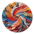thumbnail image 2 of Designart "Symphony of Spirals IV" Abstract Spirals Oversized Wall Clock, 2 of 5