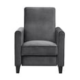 thumbnail image 3 of Push Back Recliner Upholstered Club Chair by Naomi Home-Color:Gray,Fabric:Microfiber, 3 of 10