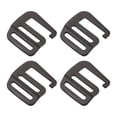 thumbnail image 1 of Unique Bargains 0.98' 25mm Webbing Release G Hook Buckle Adjusters for Backpack Strap, 4Pack Matte Black, 1 of 5