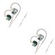 thumbnail image 3 of Seitruly Auriculares con cable de 3,5 mm Auriculares deportivos con cancelación de ruido HiFi Auriculares portátiles para llamadas para Cian con micrófono 2piezas, 3 of 6