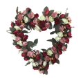 thumbnail image 2 of Guirnalda de rosas artificiales para colgar en la pared, ideal para jardín, exteriores o casa de campo. rojo, 2 of 8