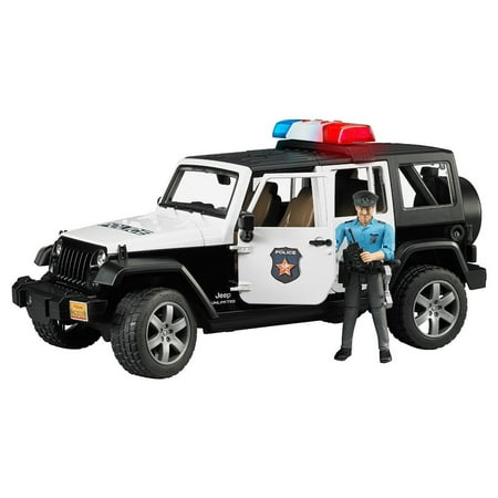 Bruder Toys Jeep Rubicon Police Car with Policeman and Accessories | (The Best Police Car)