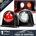 thumbnail image 1 of 2X LED MARKER LIGHTS 12V SIDE CLEARANCE LAMP WHITE RED TRAILER TRUCK CARAVAN 24V, 1 of 1