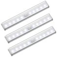 thumbnail image 1 of 3 Packs-10 LED Motion Sensor Cabinet Light,Magnetic Motion Activated Light,Under Counter Closet Lighting, Wireless USB Rechargeable Kitchen Cupboard N, 1 of 4