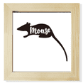 thumbnail image 1 of Souris Noir et Blanc Animal Carré Cadre Mur Présentoir de Table, 1 of 3
