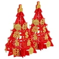 thumbnail image 4 of Árbol de Decoración 2 Juegos 32x20 cm Adornos de Fieltro DIY Ticfox, 4 of 14