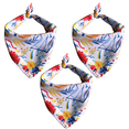 thumbnail image 1 of Pack Perro Bandana Tie Dye Print Triángulo Perro Bufanda Bandana Lavable Chica Perro Bandana Ajustable Accesorios Adepaton CPB-DE-LYY1944-7, 1 of 5