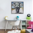 thumbnail image 3 of Stupell Industries Tropical Majestic Elephant on Path Gray Floating Frame Canvas Art, 25 x 25, by Violeta Vollmer, 3 of 8