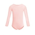 thumbnail image 3 of Lejafay Girls Ballet Dance Tutu Dress Kids Cotton Bodysuit Gymnastics Leotard and Chiffon Tied Skirt Pearl Pink XXL, 3 of 5
