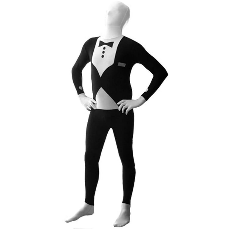 SecondSkin Full Body Spandex/Lycra Suit (S, White) 
