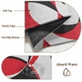 thumbnail image 5 of Red Black Area Rugs 4x6 ft Abstract Grey Black Red Round Grey Texture Washable Rug Non Slip Indoor Carpet Absorbent Floor Mat for Living Room Bedroom Dining Room, 5 of 9