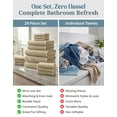 thumbnail image 5 of Casa Platino 24-Pcs Bathroom Towels – Ultra Soft 100% Ring Spun Cotton, 2 Bath Sheets, 2 Gym Towel, 2 Bath, 4 Fingertip, 6 Hand, 8 Washcloths, Hotel & Spa-Quality Design – Taupe, 5 of 9