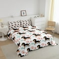 thumbnail image 3 of Erosebridal Kawaii Dachshund Comforter Sets, Dog Paw Comforters & Duvets, Cartoon Skateboard Decor, Reversible 2pcs, 3 of 7