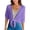 Purple_#02, variant on Sewkxo Summer Cardigans for Women Lightweight Cropped Sheer Chiffon Shrug for Tie Front Elbow Sleeve Beach Cover Up Top,Gray M