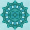 thumbnail image 1 of Ahgly Company Machine Washable Indoor Square Transitional Light Sea Green Area Rugs, 7' Square, 1 of 1