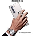 thumbnail image 5 of Compatible with Samsung Galaxy Z Fold 5 Case with Ring,Ultra-Thin Slim Shockproof Anti-Scratches Rotate Kickstand Holder Screen Protector Phone Case for Samsung Galaxy Z Fold 5 5G Silver, 5 of 14