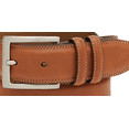 thumbnail image 3 of Club Room Men's Feather Edge Double Keeper Dress Belts Brown Size 44, 3 of 4