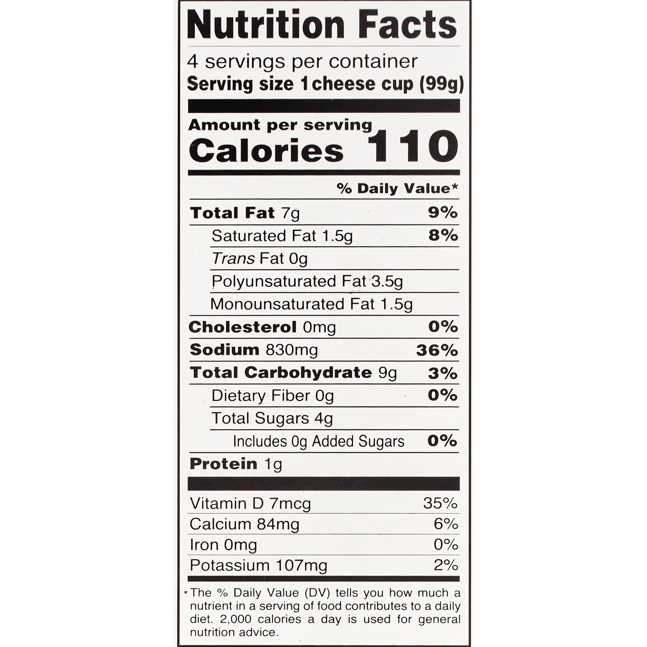 Ricos® Nacho Cheese Sauce 3.5oz Cup, 4 Count, Shelf-Stable, Ready-to-Eat