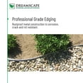 thumbnail image 3 of Dreamscape E-Z Edge Aluminum Landscape Edging Kit, Brown, 4 Pack 6ft Metal Lawn and Garden Border, 3 of 6