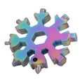 thumbnail image 4 of 18‑in‑1 Multifunctional Tool Snowflake Shape High‑Carbon Steel Spanner Portable Hex Wrench, 4 of 14