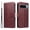 Red, variant on ELEHOLD Wallet Case for Google Pixel 10 Pro XL, Shockproof Leather Folio Kickstand Case with Card Slots and Strap,Purple